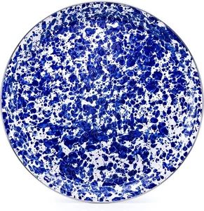 Golden Rabbit Enamelware - 15.5" Medium Tray (Cobalt Swirl) NEW!!!! - Picture 1 of 1