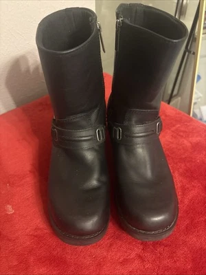 Harley Davidson Botas Mujer 9 Negro Christa Arnés Motociclista D85298 Cremallera Lateral Foto 1 de 4