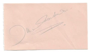 June Thorburn. English Actress. Tom Thumb. Signed Autograph Album Page - Picture 1 of 1
