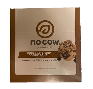 12 No Cow High Protein Bars, Chocolate Chip Cookie Dough - Healthy Snacks, Vega - Picture 1 of 4