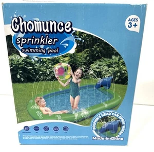 Chomunce Sprinkler Swimming Pool Inflatable Spray Pool for Kids, Dolphin, New - Picture 1 of 10