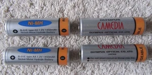 4x Pilas Recargables Olympus Camedia AA 1450mAh NiMH Batería - Imagen 1 de 4