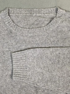 NWT DYI Women’s Oversized L Wool Cashmere Blend Heather Gray Long Sleeve Sweater - Picture 1 of 9