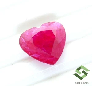 11x11.50 mm Certified Natural Ruby Heart Shape Cut 3.51CTS Mozambique Loose Gems - Picture 1 of 8
