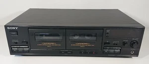 Sony Stereo Cassette Deck TC-WR465 Cassette Deck doble cassette Deck negro - Imagen 1 de 24