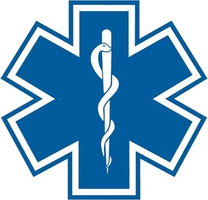 Calcomanía de rescate paramédico respuesta a emergencias Star of Life EMT TEMS EMS VAR - Imagen 1 de 1