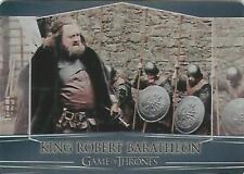 Game of Thrones Valyrian Steel: #87 "King Robert Baratheon" Metal Base Card
