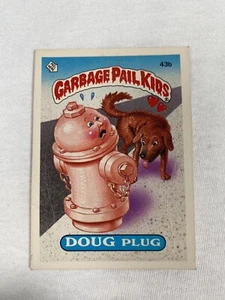 Garbage Pail Kids 1985 Series 2 DOUG PLUG #43b Original Vintage Sticker GPK OS2 - Picture 1 of 2