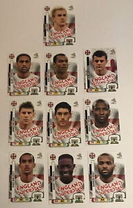 10x Panini Euro 2012 England Bent Cole Hart Football soccer cards bundle Joblot 