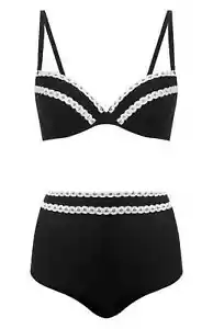 Antigel SWIM Bikini Top Push-UP Bügel-BH SET Gr. 80A UK 36A + Mieder Hose M - Bild 1 von 7