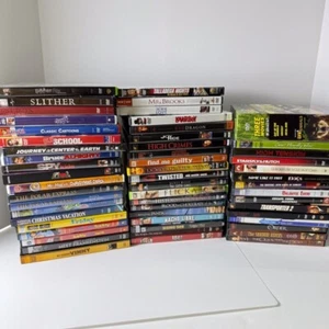55 DVD Movies~Wholesale Lot~Mixed Genre~Family~Kids~Drama~Thrillers~Grizzly~Used - Picture 1 of 7