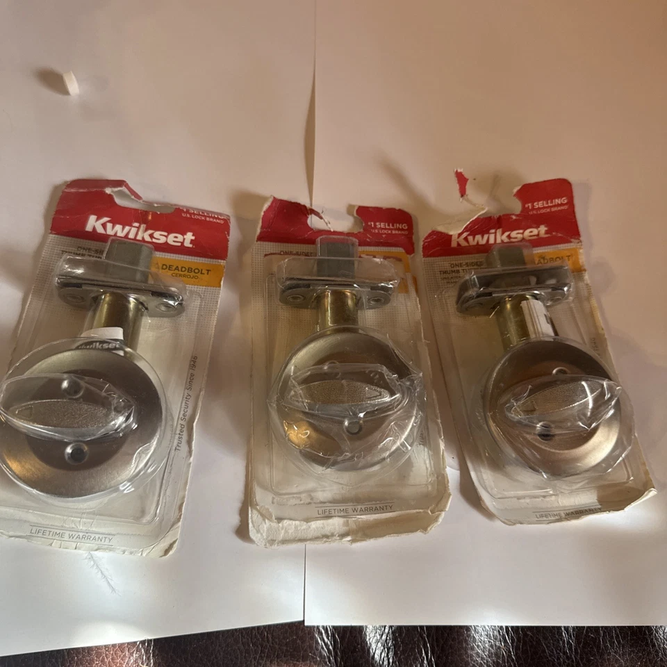 Kwikset 663 Single-sided Deadbolt in Satin Nickel