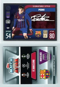 Pedri #446 Match Attax 2021-22 Topps Signature Style TCG Card - Picture 1 of 1