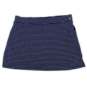 IZOD Women's Size XL Golf Athletic Skort Blue White Stripes NWT