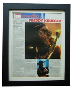 NIGHTMARE ELM STREET+Movie+Film+POSTER+AD+ORIGINAL 1989+FRAMED+FAST WORLD SHIP - Imagen 1 de 8