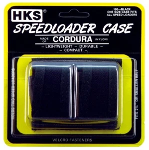 HKS Doble Revólver Speedloader Carrier Bolsa - # HKS-100B - NUEVA - Imagen 1 de 5