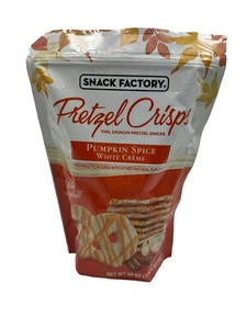 Snack Factory Pumpkin Spice White Creme Pretzel Crisps, 20 oz. FREE SHIPPING! - Picture 1 of 3