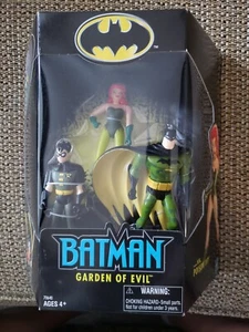 NEW Batman and Robin Vs. Poison Ivy Garden of Evil Toy Figure Set 3 Pack MIB - Picture 1 of 3