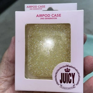 Juicy Gold Shimmer AirPod Case New Free Shipping - Picture 1 of 6