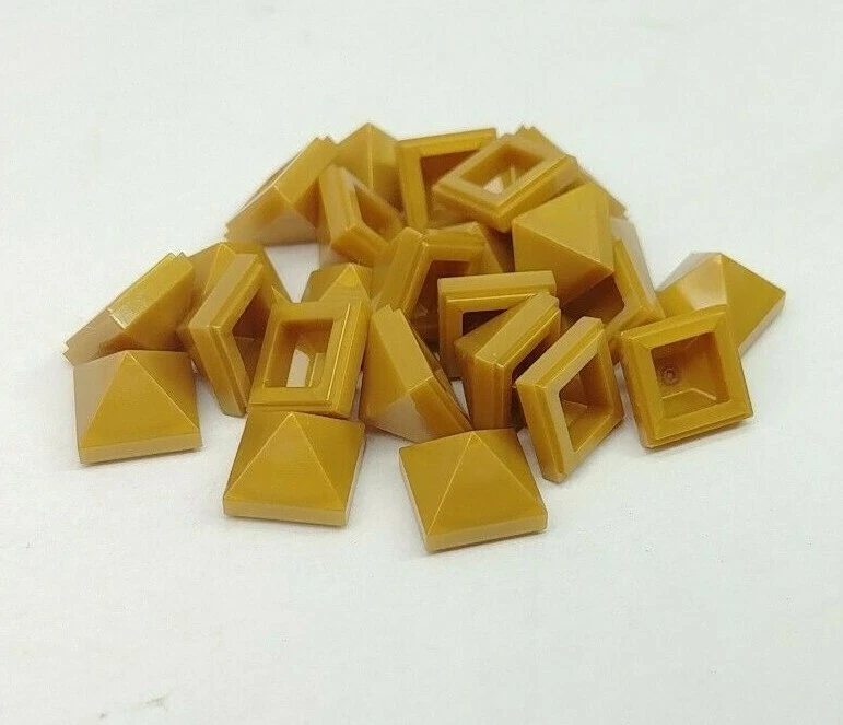 Lego Lote de 25 - 1 x 1 x 2/3 Azulejos Pirámide 45 Pendiente 22388 Elige Tu Color Foto 1 de 1