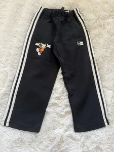 Adidas Disney Mickey Black/White Track Pants Pockets Toddler  Size 2XS ( 5 -7 ) - Picture 1 of 10
