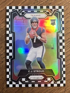 2023 Panini Prizm C.J. CJ Stroud Black White Checker Prizm Rookie #339 - Picture 1 of 10