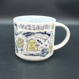 Starbucks Been There Serie Kaffeebecher Missouri Show Me State 14 flüssige Unzen blau - Bild 1 von 6