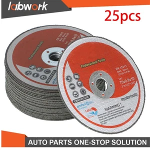 Labwork 25Pcs Cut Off Wheels Metal & Stainless Steel Cutting Discs 3"x1/32"x3/8" - Picture 1 of 13