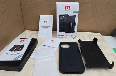 Funda MyBat Pro Maverick Series para Apple iPhone 15 Pro Max 6.7 Negra Foto 1 de 4