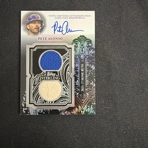 2023 Topps Sterling - Sterling Swings Autograph Relic Pete Alonso #SWAR-PA 25/25 - Picture 1 of 3