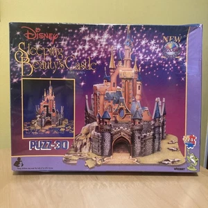 VINTAGE 1994 Disney Wrebbit Puzz-3D Sleeping Beauty Castle Puzzle 224pc NEW - Picture 1 of 16
