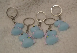 Blue Unicorn Key Chain Purse And Bag Charm Zipper Pull Fashion Accessory - Picture 1 of 2