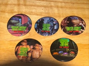 Lote de 5 prendedores diferentes Teenage Mutant Ninja Turtles TMNT The Movie - Imagen 1 de 7