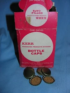 ¡LOTE DE 129 TAPAS DE BOTELLA KERR DE COLECCIÓN CON CAJA! - Imagen 1 de 4