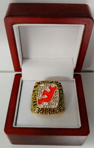 Scott Stevens - 2000 New Jersey Devils Stanley Cup Ring With Wooden Display Box Cover