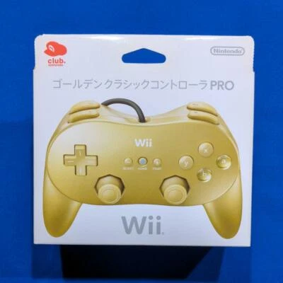Nintendo Wii Club Nintendo Golden Classic Controller Pro Brandneu OVP Getestet - Bild 1 von 4