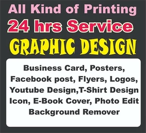 All Kinds of GRAPHIC DESIGN logo designer t shirt designer Photo editing Etc - Picture 1 of 12