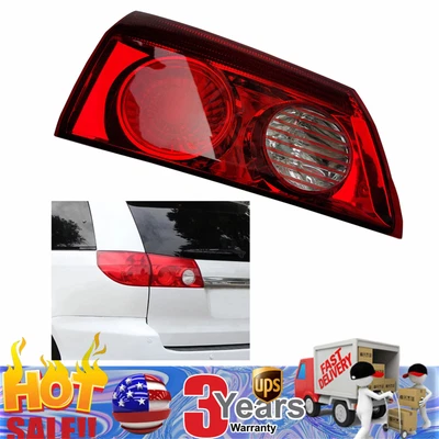 Left Tail Light Inner Tail Lamp LH Driver Side For Toyota Sienna 2006 2007-2010 - Imagem 1 de 4
