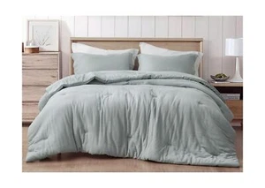 Chezmoi Collection Breeze 3-Piece 100% Cotton Muslin King Comforter Set, Ligh... - Picture 1 of 9