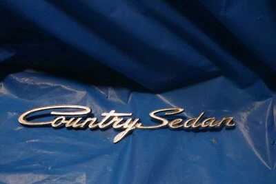 Emblema original 1963 Ford Country Sedan script C3AB-7142528-B Qtd. 1 - Imagem 1 de 2