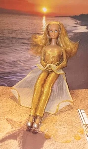 Rare 80 Golden Dream Barbie #1874 W/ Orig Hair Style Mold Comb added Shoes - Picture 1 of 7