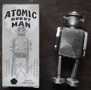 atomic man windup robot with original box - Picture 1 of 2