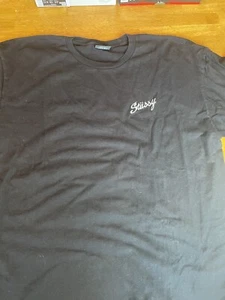 Stussy Black Tee w/ Embroidered Script Sz XL NWOT *RARE* - Picture 1 of 4