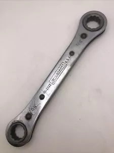 Williams RB-2022 Double Head 12 pt Box End Ratchet Wrench 5/8" x 11/16" USA - Foto 1 di 7