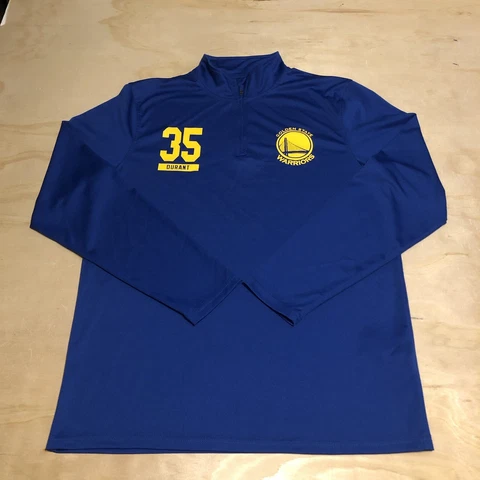 F11 Golden State Warriors Kevin Durant #35 Long Sleeve Half Zip Sweater Large Cover