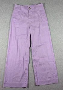Maeve Women Pants 27x25.5 The Colette Wide Leg High Rise Crop Linen Blnd Pastel - Picture 1 of 13
