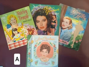 4 LOTS- Vintage Movie Star PAPERDOLLS; S.Temple,  A.Gardner, G.Kelly, N.Wood +++ - Picture 1 of 40