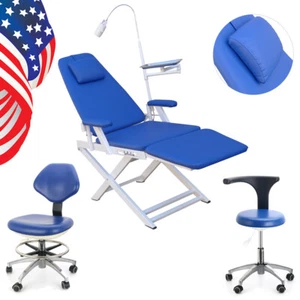 Silla plegable Dental portátil taburete de trabajo para dentista y médico Pu - Imagen 1 de 35