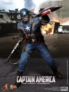 Figura de acción Perfect Hot Toys 1/6 Mms156 Capitán América juguete nuevo - Imagen 1 de 4