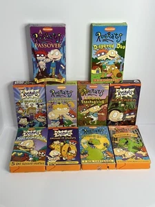 Vintage 90’s Nickelodeon Rugrats VHS Tape Lot x 10 Movie Cartoon Episodes Orange - Bild 1 von 5